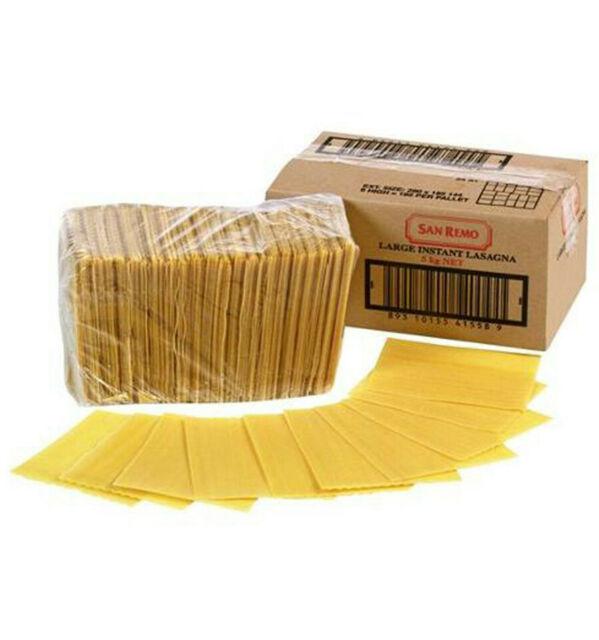 Pasta Lasagne Sheets Instant San Remo 5Kg