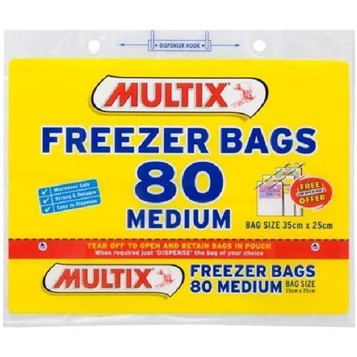 Multix 80 Bags Freezer Medium Tear Off