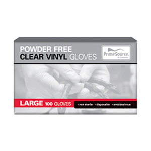 100 Gloves Vinyl Disposable Large Powder Free