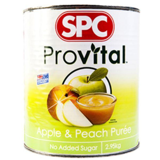 3 X Spc Puree Provital Apple & Peach 2.95Kg