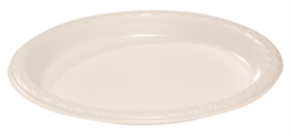 500 Plates Plastic White 175Mm 7 Inch