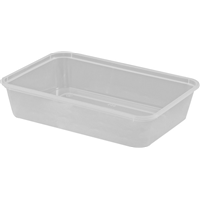 50 Containers 500Ml Freezer Clear 17.5 X 12 X 3.8Cm