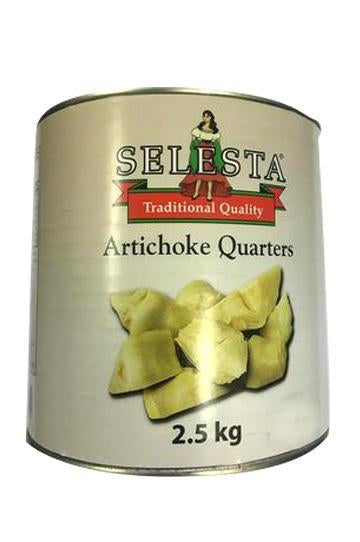 Selesta Artichokes Quartered 2.5Kg