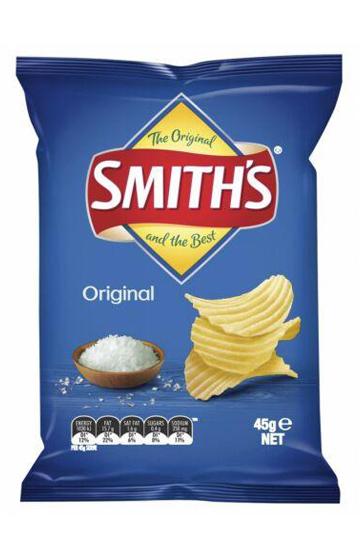 SmithS Potato Chips Original Crinkle Cut 12 X 170G