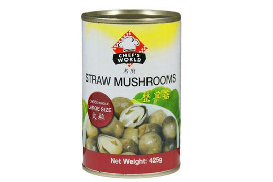 24 X Chef's World Straw Mushrooms 425G