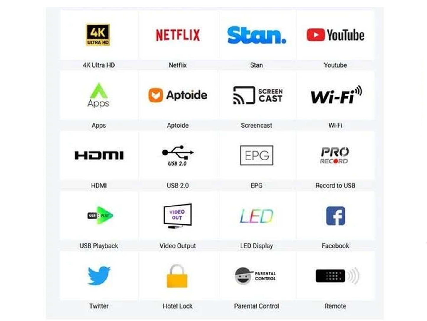Teac Smart 4K Ultra HD Digital TV Set Top Box Multimedia All in One