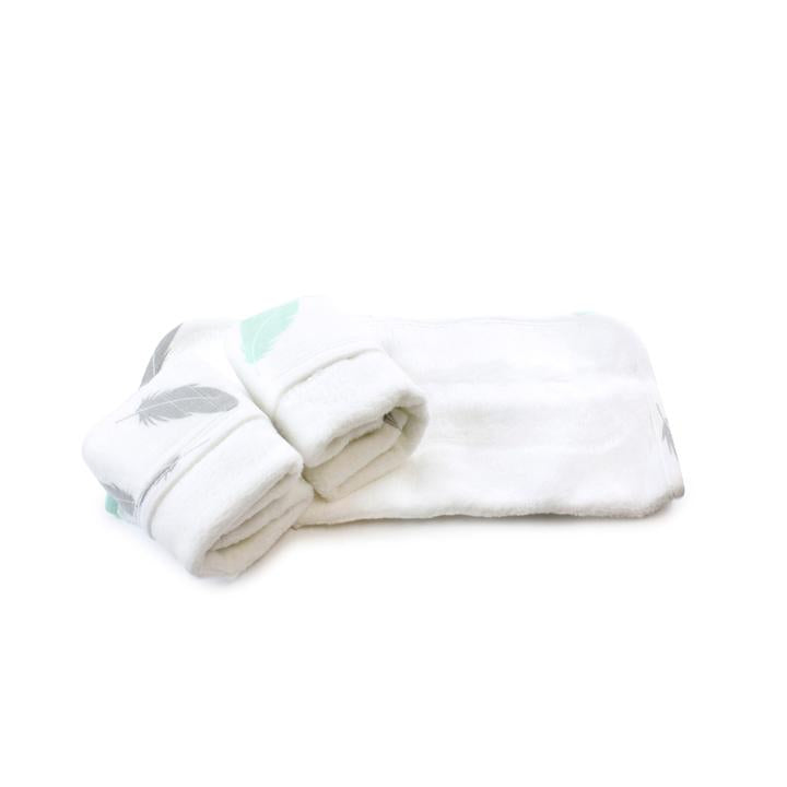 Bubba Blue Feathers Organic Cotton Wash Cloth 3 Pack 104888