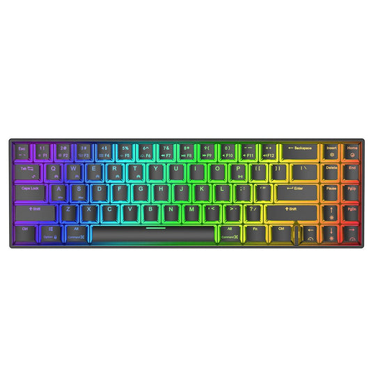 Royal Kludge RK71 RGB Dual Mode Hot Swappable Mechanical Keyboard Black (Brown Switch)
