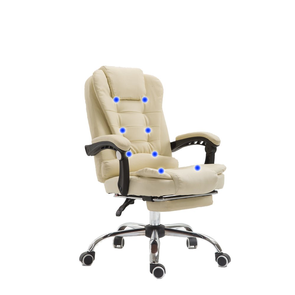 8 Point Massage Chair Executive Office Computer Seat Footrest