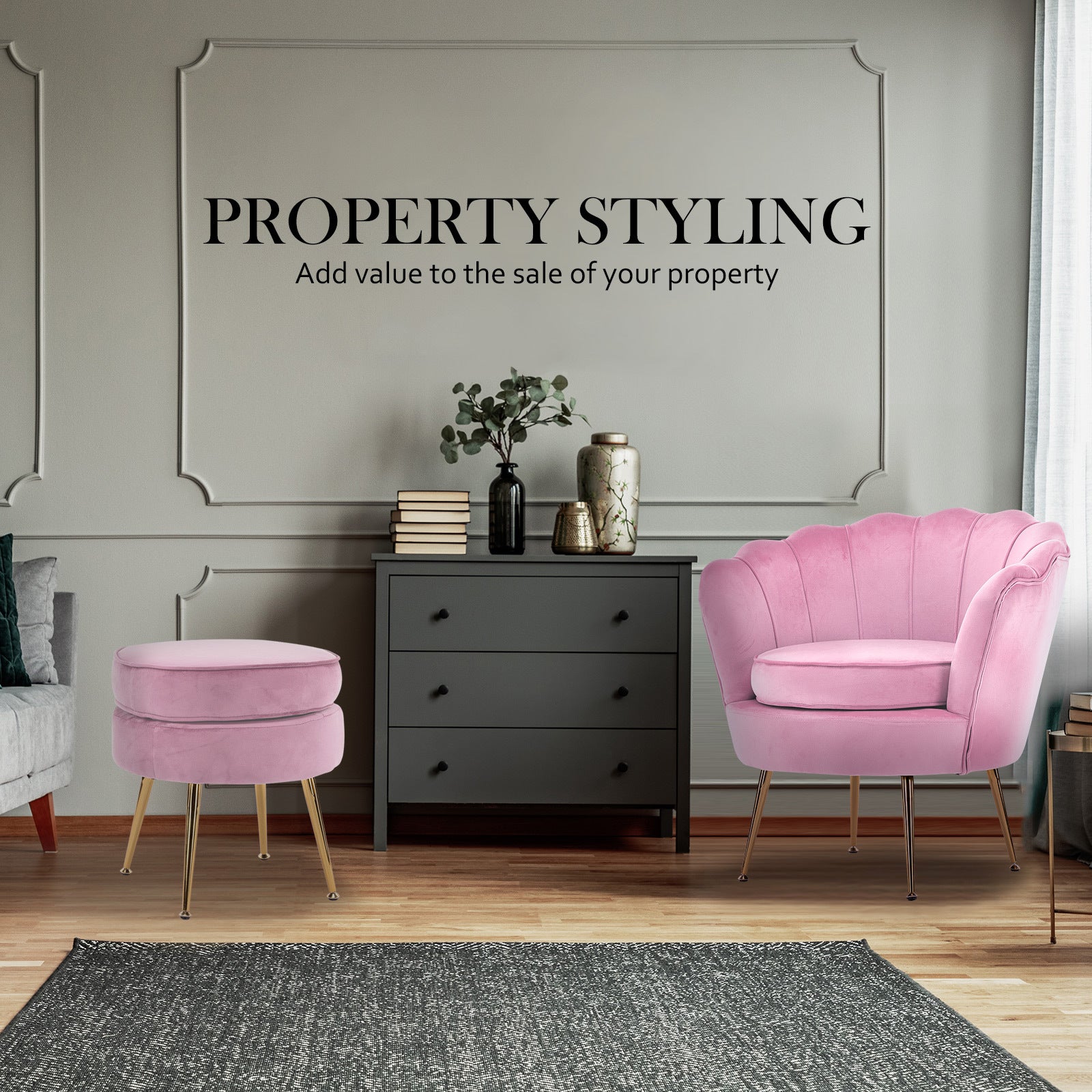 Pink on sale small armchair