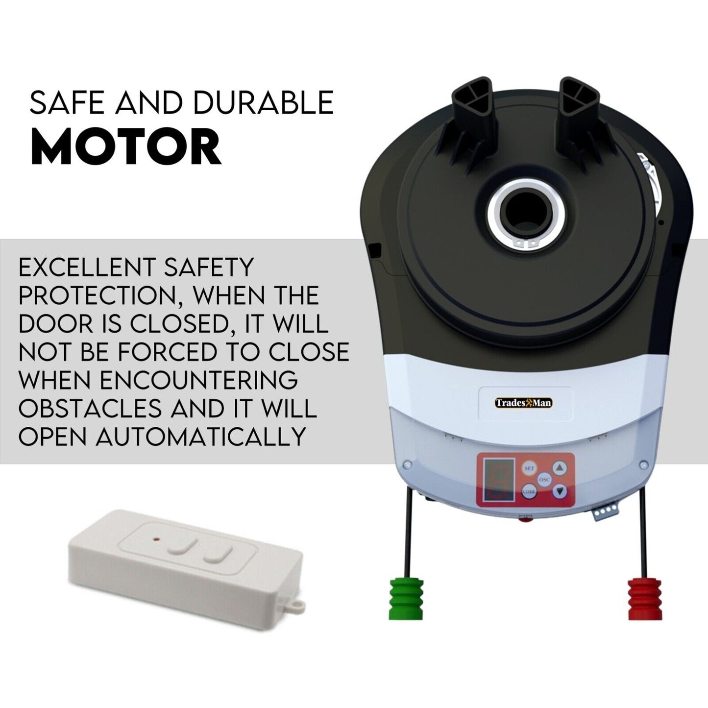 Automatic Roller Door Opener Garage Powerful 1200N Motor Garage 22m² Rolling AU