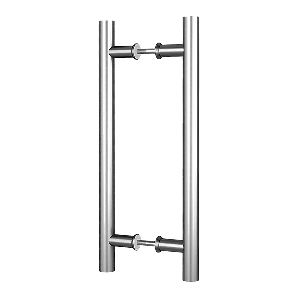 Round 300mm Push Pull Stainless Steel Door Handle Entrance Entry Shower Glass