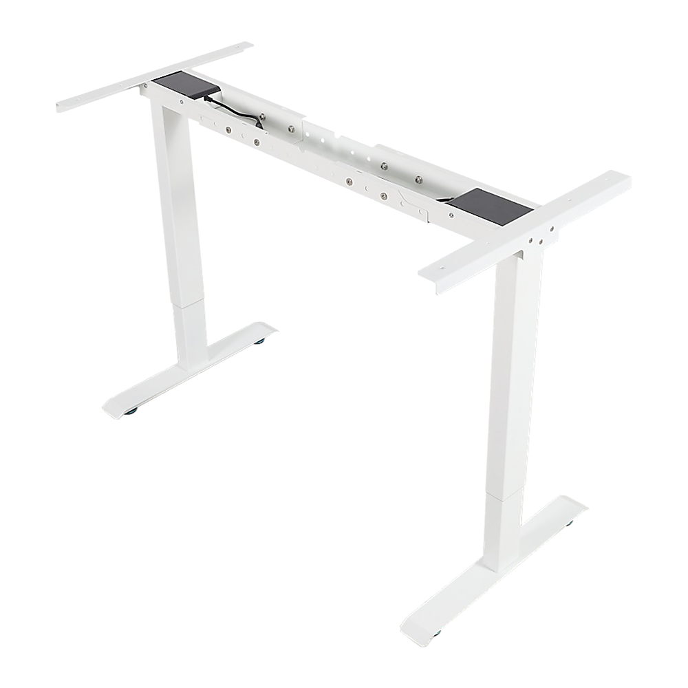 Palermo Standing Desk Sit Stand Height Adjustable Motorised White Frame Only - Dual Motor
