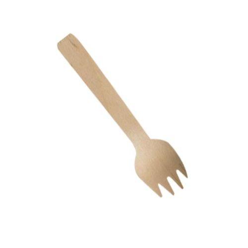 Wooden 100 Forks Mini 10.5Cm