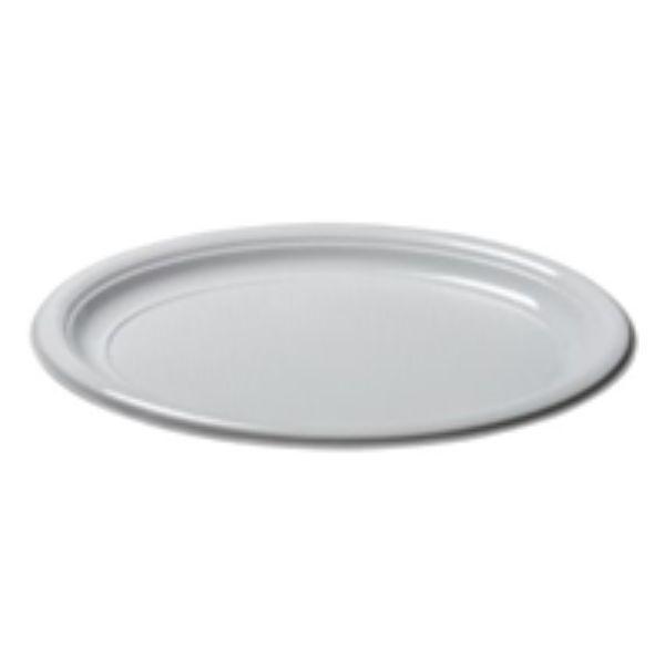 50 Plates Plastic 230 X 275Mm, 9 X 11 Inch  Oval White