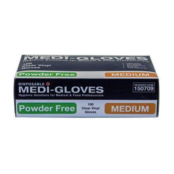 1000 Workplace Gloves Vinyl Clear Medium Powder Free