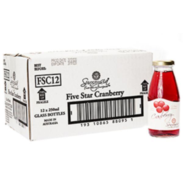 Juice Cranberry Ambient Luxury Five Star 12 X 250Ml