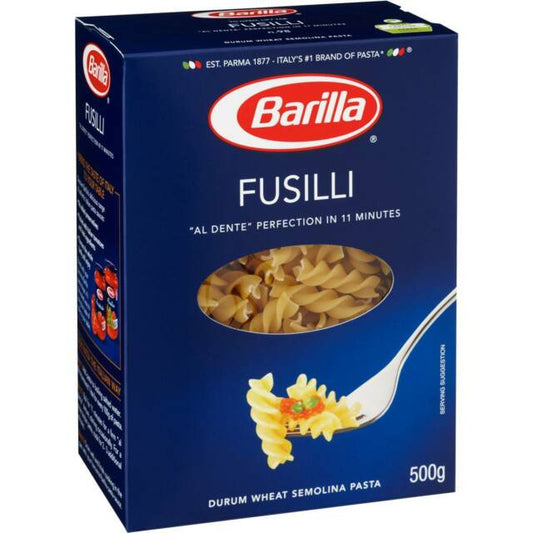 Barilla Pasta Fusilli 500G