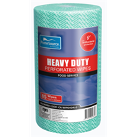 45M Wipes Roll Heavy Duty Green Perforated 30 X 50Cm