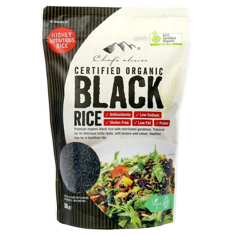 ChefS Choice Organic Rice Black 1Kg