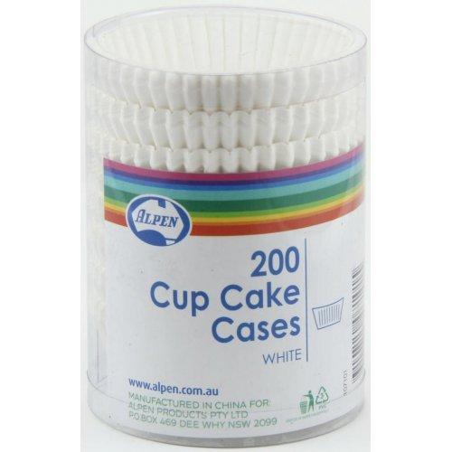 Patty Pans 200 Cupcake Cases White 38 X 21Mm