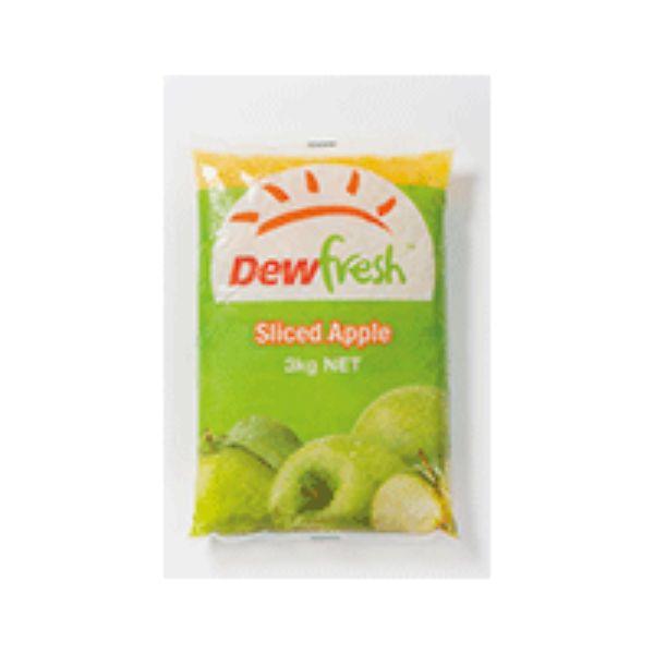 3 X Dewfresh Pie Apple Sliced Pouch Pack 3Kg