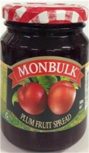 6 X Monbulk Plum Jam 500G