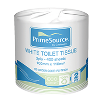 Primesource Toilet Paper Rolls 2 Ply 400 Sheet Recycled