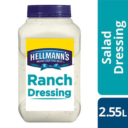 4 X Hellmans Dressing Ranch 2.55L