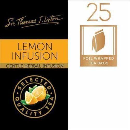 6 X 25 Tea Bags Lipton Lemon Sir Thomas