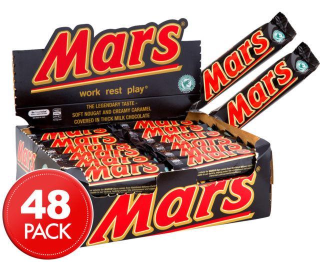 Mars Bars Chocolate Bulk 53G X 48