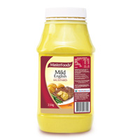 Masterfoods Mustard Mild English 2.5Kg