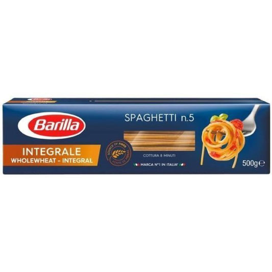 10Kg Pasta Spaghetti Integrale Whole Wheat Grain Barilla 20 X 500G