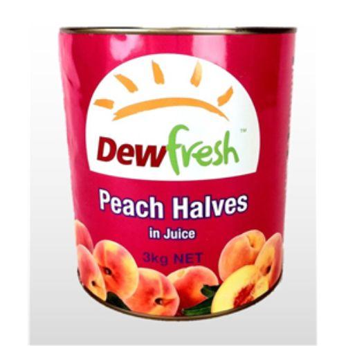 Dewfresh Peaches Halves In Juice 3Kg