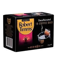 4 X Robert 18 Timms Decaf Coffee Bags
