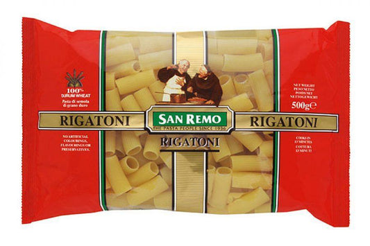6Kg Pasta Rigatoni San Remo 12 X 500G