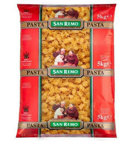 2 X 5Kg Pasta Spirals Large San Remo 10Kg