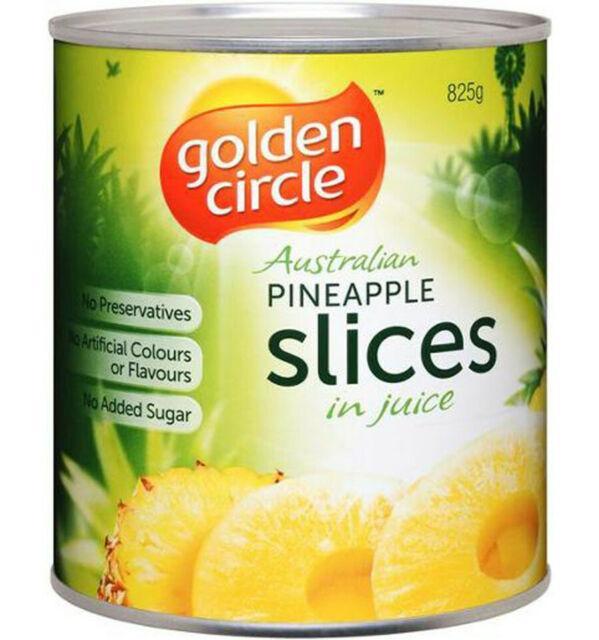 12 X  Pineapple Sliced In Juice 825G