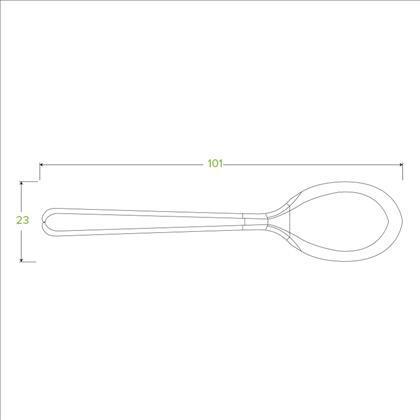2000 Spoons Plastic 10Cm  Hot