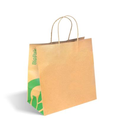 BIOPAK BAGS PAPER LARGE WITH TWIST HANDLE RECYCLED (FSC) 250'S
