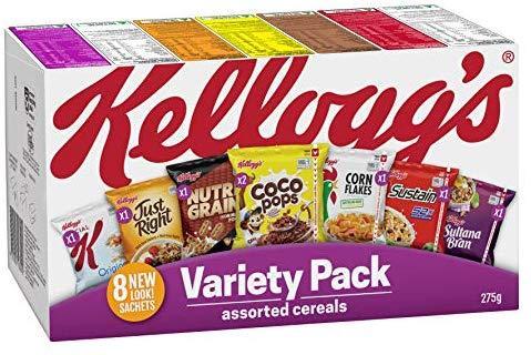 6 X  Cereal Variety Pack Sachets 275G