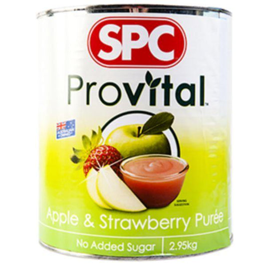 3 X Spc Puree Provital Apple & Strawberry 2.95Kg