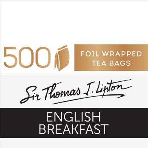 500 Tea Bags Enveloped English Breakfast Lipton